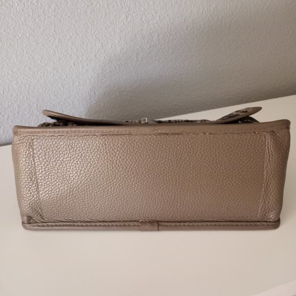 Alma Tonutti Tweed and Leather Chain Strap Shoulder Bag - Picture 7 of 9